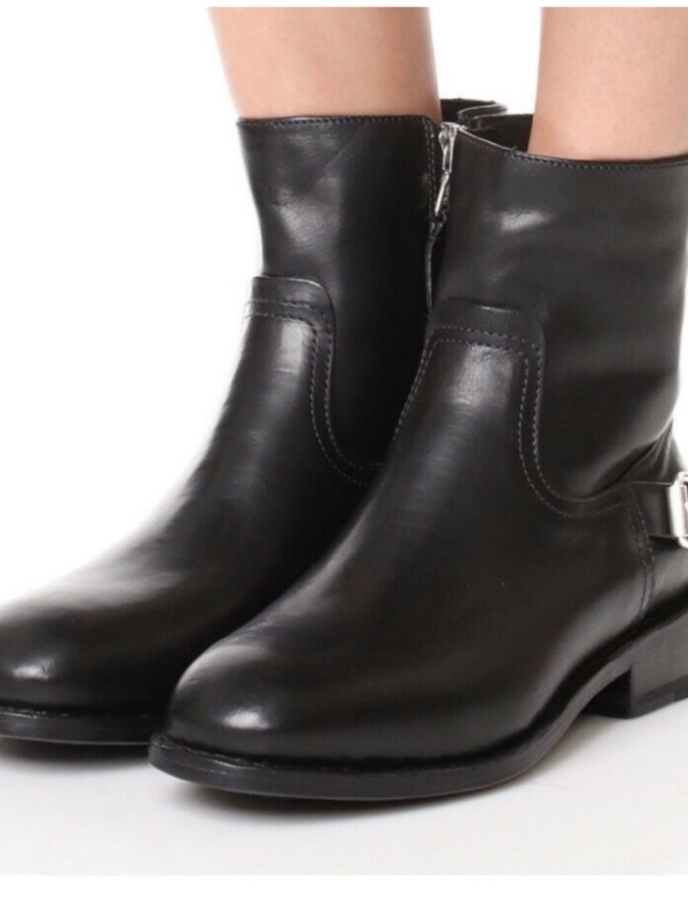Rag & Bone Oliver leather moto boots retails $595 - Picture 1 of 10
